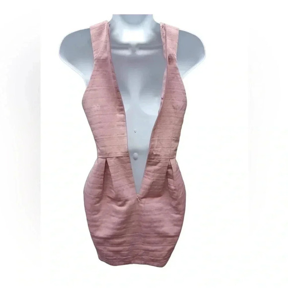 ASOS Petites Pink Tulip Shaped Mini Sleeveless Dress  Size 2 - Picture 3 of 8